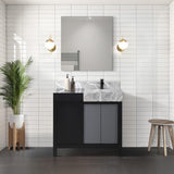 Zilara 36" Black and Grey Vanity - Backyard Provider