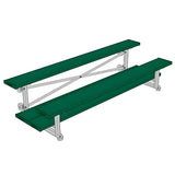 Bleacher - 7-1/2 ft. (2 Row - Double Foot Plank) - Tip & Roll - BLDP-375TRGPC