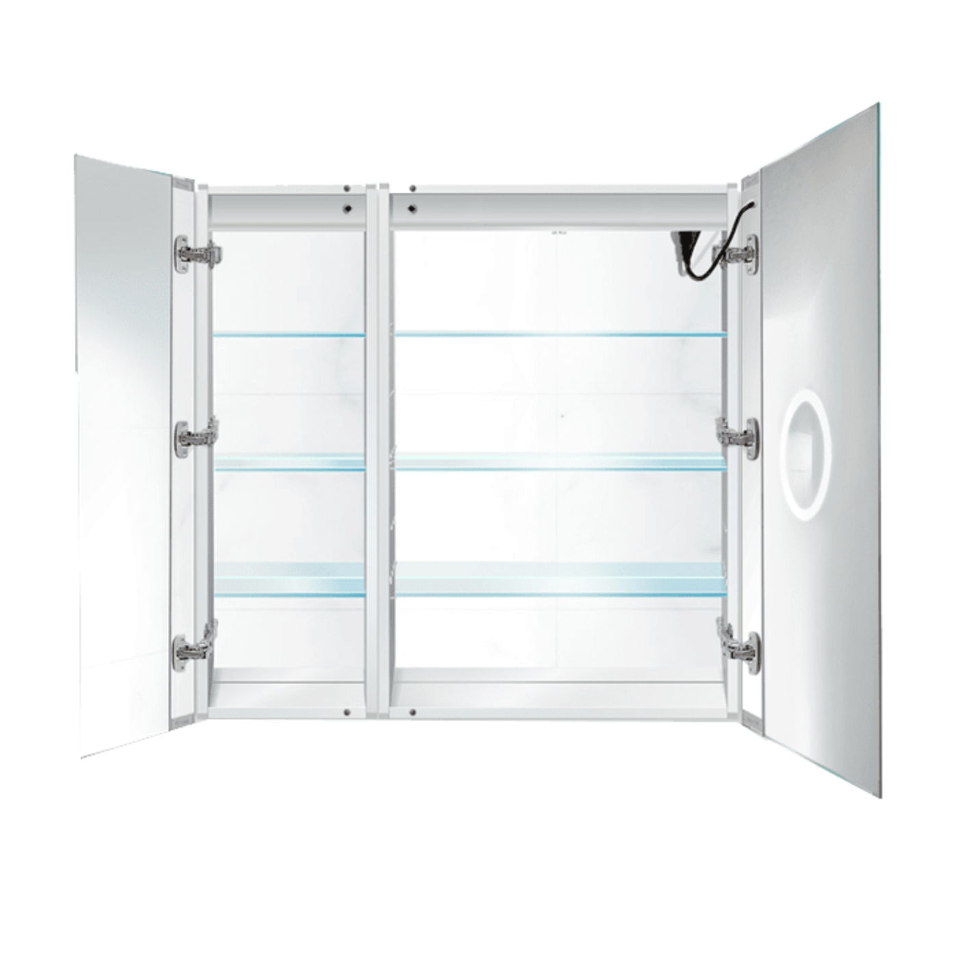 Krugg Svange 3636R 36" X 36" LED Bi-View Medicine Cabinet with Dimmer & Defogger SVANGE3636R - Backyard Provider