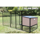 K9 Kennel Castle With 4' X 8' X 5' Tall Run & Metal Cover (Complete)
