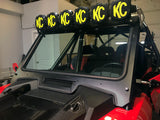 Moto Armor Polaris RZR TURBO S/ XP 1000 Glass Windshield for CAGEWRX Baja Spec Cage (2019+) - MA-CWBJ19-WS-GLS-BLK-C-N