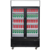 Chef AAA -Commercial 47" 2 Glass Door Refrigerator 41.2 cu. ft. - TSM41R