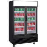 Chef AAA -Commercial 47" 2 Glass Door Refrigerator 41.2 cu. ft. - TSM41R