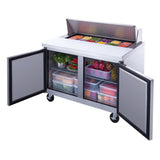 Chef AAA - Commercial 48" 12 Pan Salad Sandwich Food Prep Table Refrigerator 11.4cu.ft. - TSP48