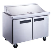 Chef AAA Commercial 48" 18 Pan Salad Sandwich Food Prep Table Refrigerator Mega Top - TSP48M