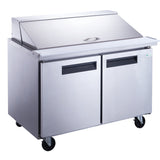 Chef AAA Commercial 48" 18 Pan Salad Sandwich Food Prep Table Refrigerator Mega Top - TSP48M