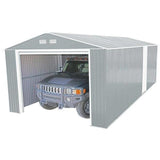 Duramax 12'x20' Imperial Metal Garage Light Gray w/Off White 50952 - Backyard Provider