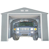 Duramax 12'x20' Imperial Metal Garage Light Gray w/Off White 50952 - Backyard Provider