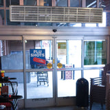 Curtron E-CFD-48-1-EH Heated Efficient Commercial Front Door Air Curtain - CUECFD481EH