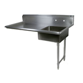 John Boos Soiled Straight 50" W x 30" D Undercounter Dishtable - JBEDTS8S3050UCR