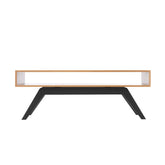 Eastvold Furniture Elko Coffee Table - White Oak - ELKOCOFOAKBLACK