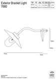 Davey Lighting Exterior Bracket Light 7680 - Canted Corner Mount