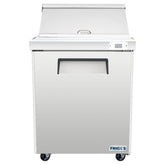 Frigos 29" Sandwich Prep Table Refrigerator, 1 Door, Stainless Steel Floor