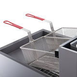 Chef AAA - Commercial 70lbs Liquid Propane Gas Fryer with 5 Tube Burners -TCF5-LPG
