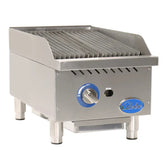 Globe GCB15G-CR 15" Gas Charbroiler with Cast Iron Radiants - 40,000 BTU - GLGCB15GCR