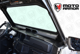 Moto Armor Polaris General Vented Full Glass Windshield (2016+) - MA-GEN-WS-GLS-BLK-C-N