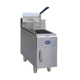 Globe GF15PG 15 lb. Liquid Propane Countertop Fryer - 26,500 BTU - GLGF15PG