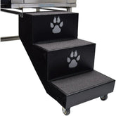 Groomer's Best Stainless Steel Elite Dog Grooming Bath Tub w/ Steps - GB-GB48EL-L-B