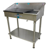 Groomer's Best Stainless Steel Shallow Utility Sink for Grooming and Veterinary Professionals - GB-GBUS-36-L