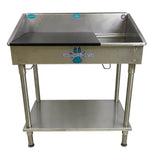 Groomer's Best Stainless Steel Shallow Utility Sink for Grooming and Veterinary Professionals - GB-GBUS-36-L