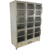 Groomer's Best Stainless Steel Multiple Unit Cage Bank 9 Units - GB-GB9UNIT
