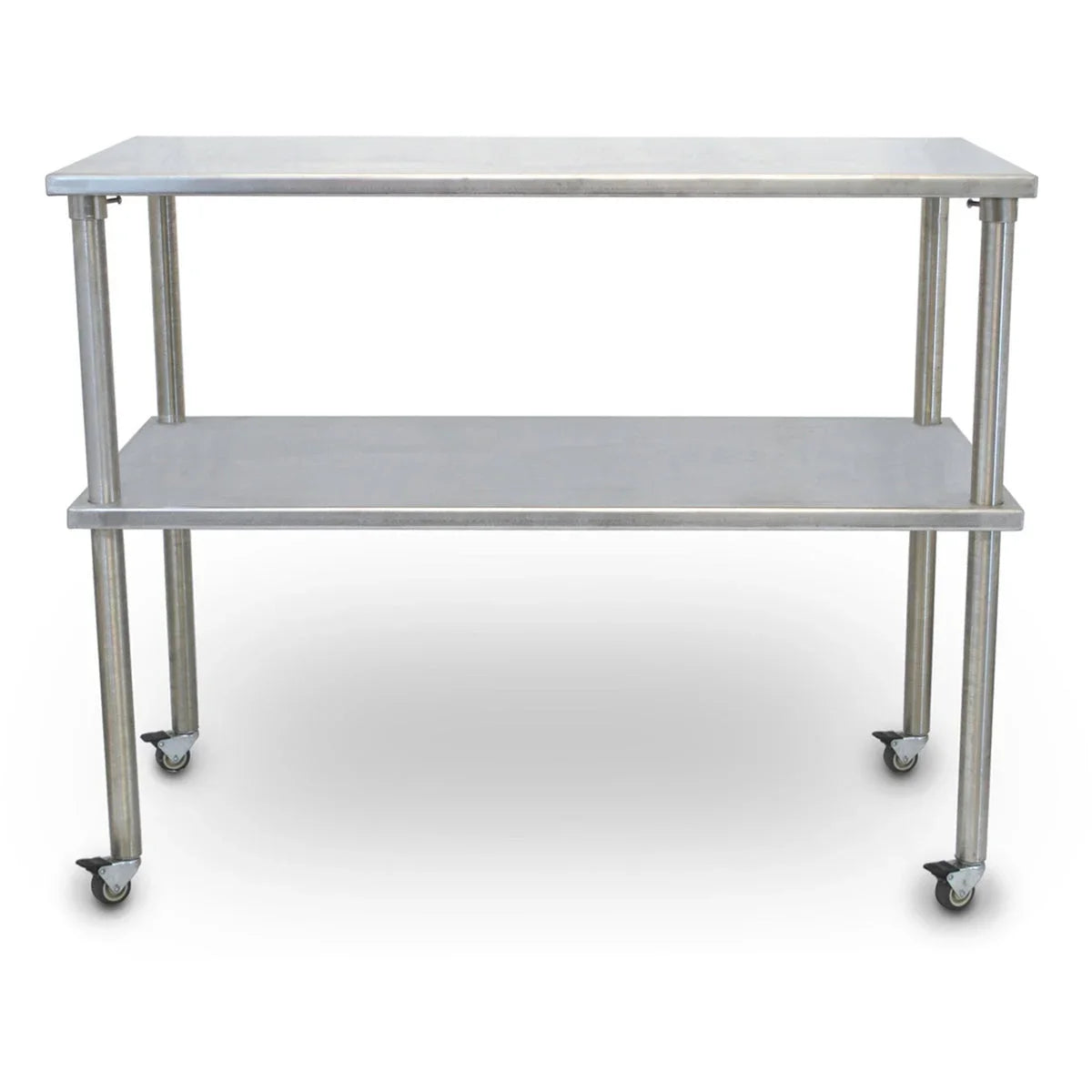 Groomer's Best Stainless Steel Veterinary Mobile Utility Table with Shelf - GB-GB36MUC