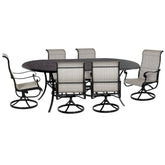Hanamint Classic 42" X 84" Oval Sling Dining Set 7 Piece Set - 35222