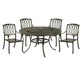 Hanamint Mayfair 54" Round Dining Set 5 Piece Set - 208141-06