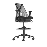 Herman Miller Sayl Stool - HER-AS7SA52PFN2BKC7BKBK3014
