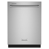 KitchenAid FREEFLEX With Third Rack Top Control 24-in Built-In Dishwasher Third Rack 44-dBA - KDTM404KPS