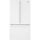 GE 27-cu ft French Door Refrigerator with Ice Maker and Water dispenser White Energy Star - GNE27JGMWW