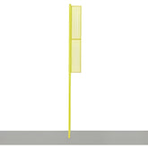 Jaypro Foul Poles - Professional (20') - Surface Mount (Yellow) - BBFP-20SM