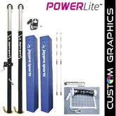 Jaypro PowerLite Volleyball System with Custom Graphics - NFHS, NCAA, USVBA