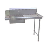 John Boos Soiled Straight 60"W x 30"D Undercounter Dishtable - JBJDTS2060UCL