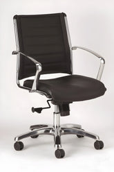 EuroTech Europa Leather Mid-Back Chair - EUR-LE822