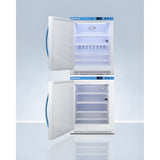 Accucold Summit - 24" Wide Performance Series All-Refrigerator/All-Freezer Combination - ARS6PV-AFZ5PVBIADASTACKLHD