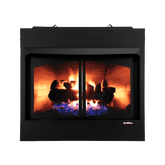 Buck Stove Model ZCBBXL Vent Free Builder Series Gas Firebox with Oak Logs