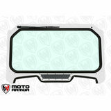Moto Armor Polaris RZR (2019+) Glass Windshield - MA-RZ19-WS-GLS-BLK-C-Y