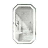 Krugg Tudor 24" X 42" LED Bathroom Mirror w/ Dimmer & Defogger | Large Octagon Lighted Vanity Mirror TUDOR2442 - Backyard Provider