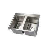 John Boos Two-Compartment 24" W x 18" D Drop-In Sink - JBPBDISINK1014102