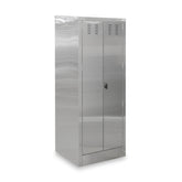 John Boos Mop Sink Cabinet / Janitor Cabinet 25"W x 22"D x 84"H with 2 Lockable Louvered Swing Doors and Mop Sink - PBJC-252284-2D