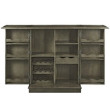 Ram Game Room Portable Folding Bar Cabinet-Slate - Backyard Provider