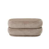 Ferm Living Pouf Oval Faded Velvet - Medium - 1104264763