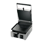 Univex PPRESS1F Single Countertop Panini Press with Smooth Plates - UVPPRESS1F