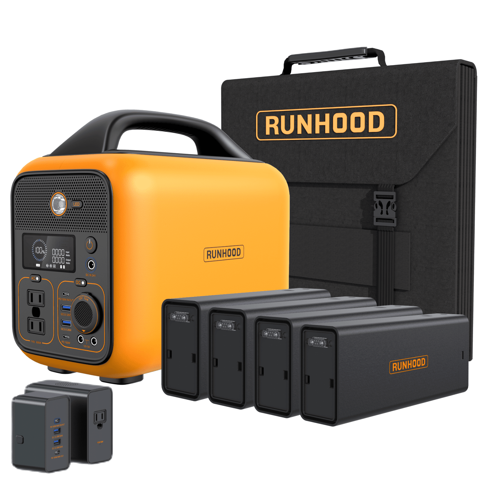 RALLYE 600 PRO 1296Wh/600W. Portable power station with 100W solar panel)PS-TSP-H4EAUS-US