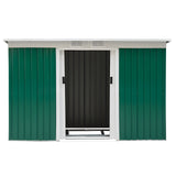 Outsunny 9' x 4.5' x 5.5' Outdoor Rust-Resistant Garden Storage Shed - 845-032