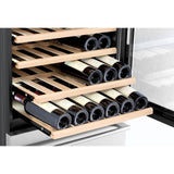Kucht 24 in. 108 Bottle Dual Zone Wine Cooler, - K510WB Kucht