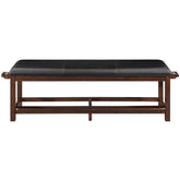 Ram Game Room Spectator Storage Bench - Cappuccino - SBENCH CAP