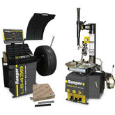 Ranger R980XR Tire Changer + LS43B Wheel Balancer + Tape Weight Rolls Black and Silver 1400pcs - 5140128