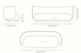 Ferm Living Rico 3 Seater Sofa - Louisiana